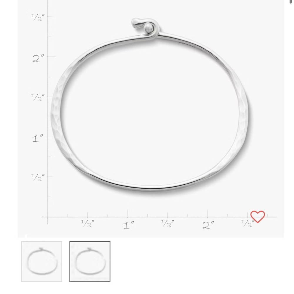 James Avery Silver Hammered Hook-on Bracelet - Picture 5 of 5